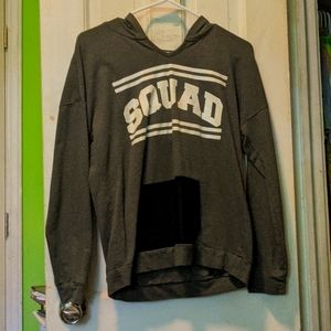 Gray Squad Hoodie with Mesh Pocket
